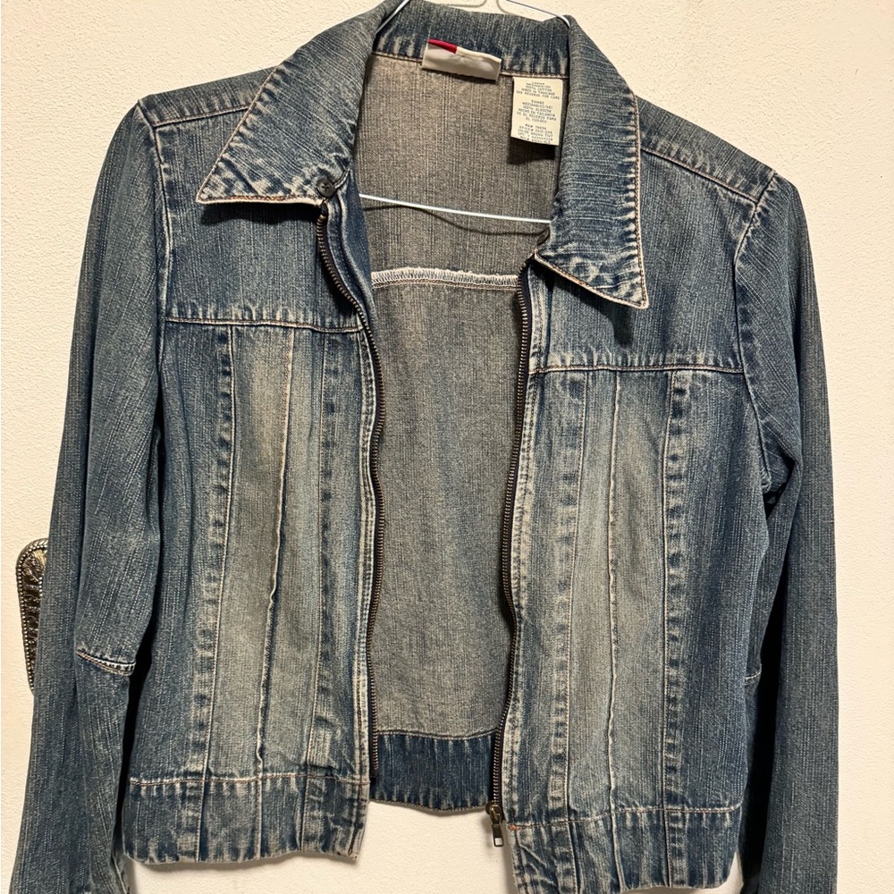Faded glory denim jacket women’s size medium